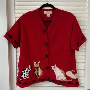 Red Cat Design Sweater